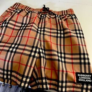 Like new boys Burberry swim trunks